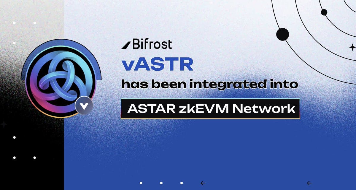 vASTR has been integrated into Astar zkEVM network! ✨