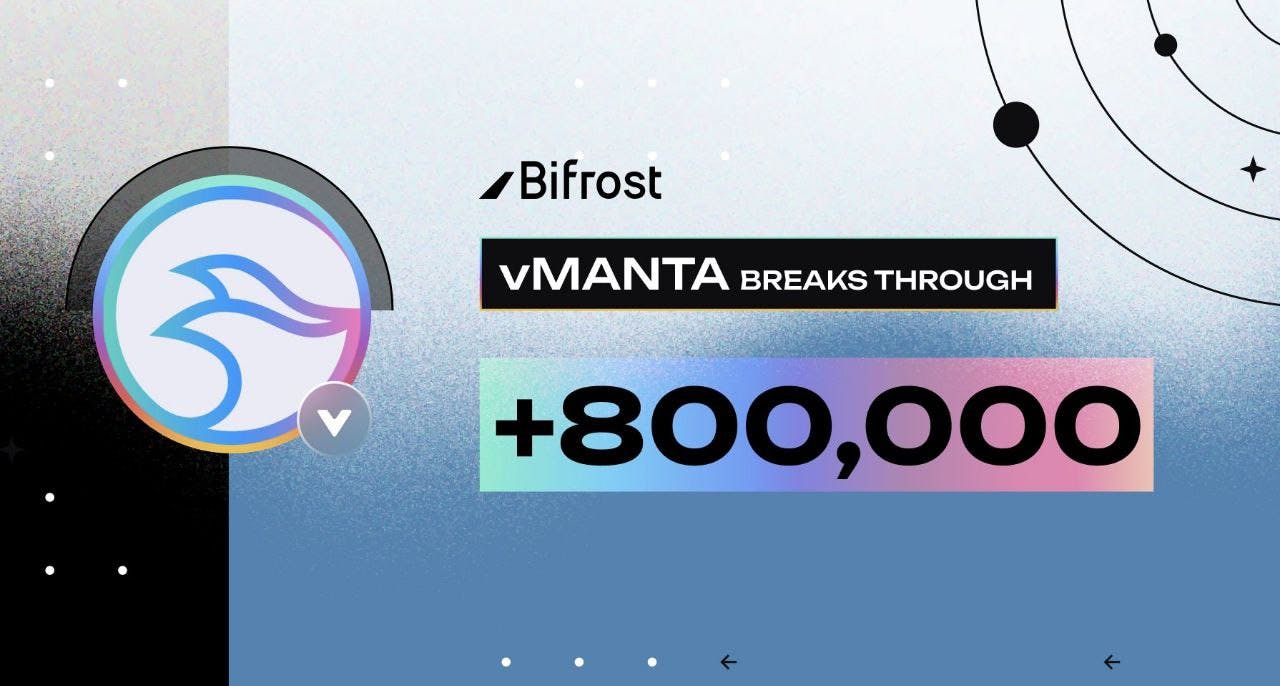 +800,000 $MANTA Liquid Staked on Bifrost 🌈🌊