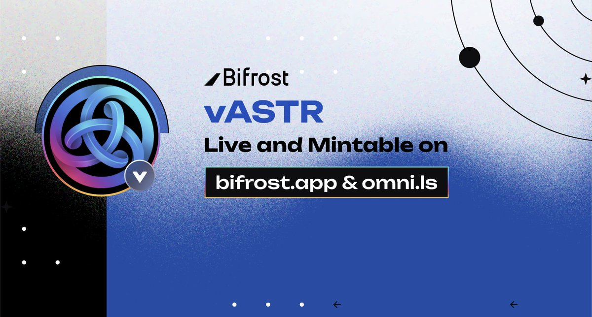 vASTR is Now Live on Bifrost! ✨